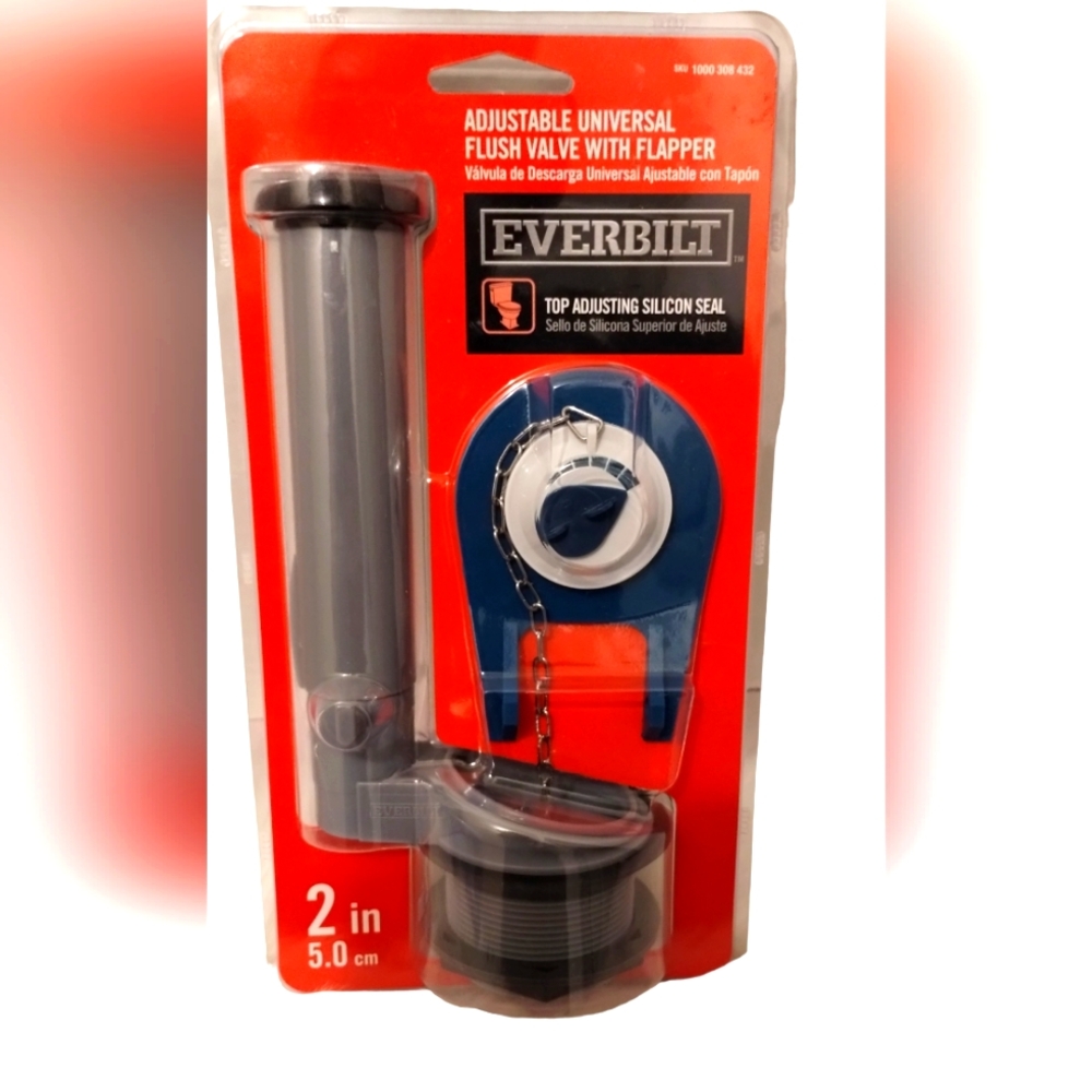 NWT Adjustable Universal Flush Valve With Flapper